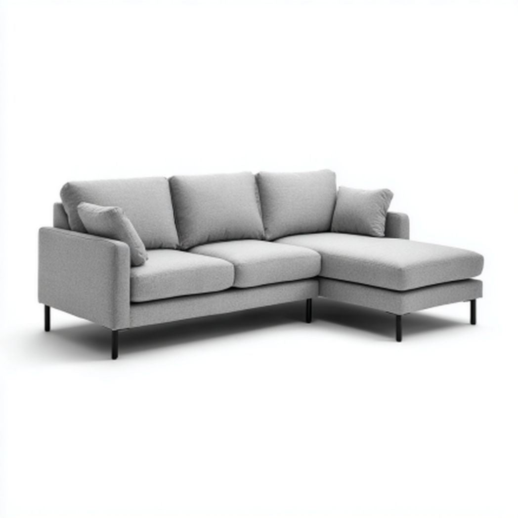 Narożnik do wypoczynku w salonie z tkaniny - 200 x 90 x 85